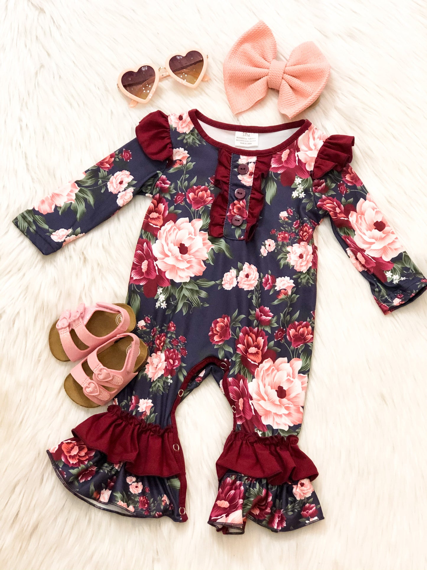 Floral Ruffle Romper