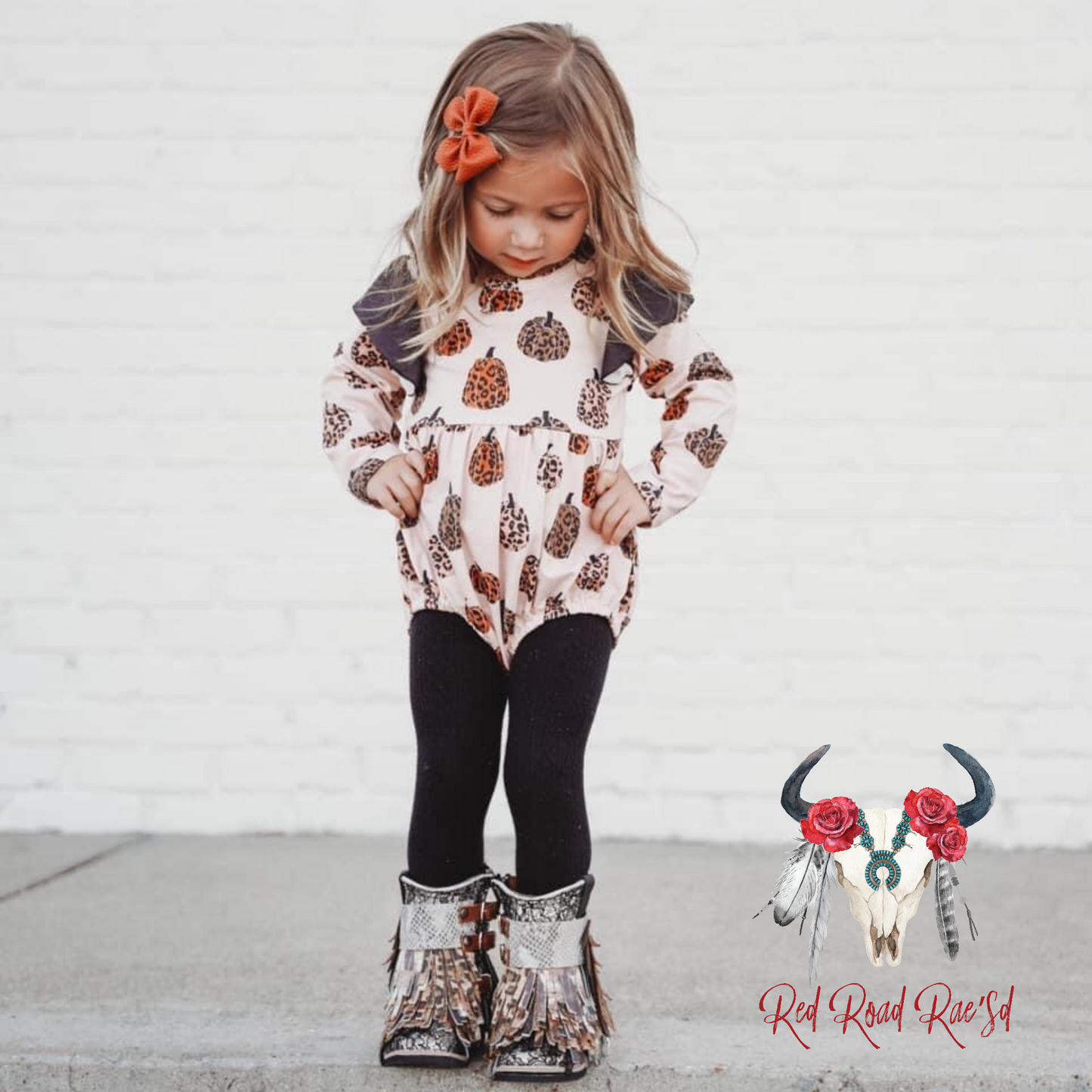 Leo Pumpkin Bubble Romper or Tee