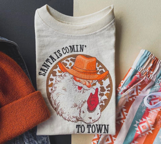 Santa is coming to Town Tee