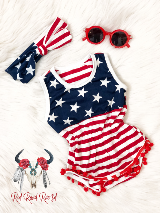 4th of July Romper