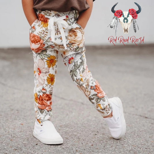 Fall Floral Joggers