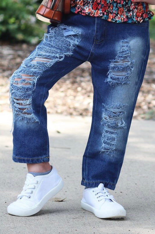 Distressed Rowdy Denim Jeans