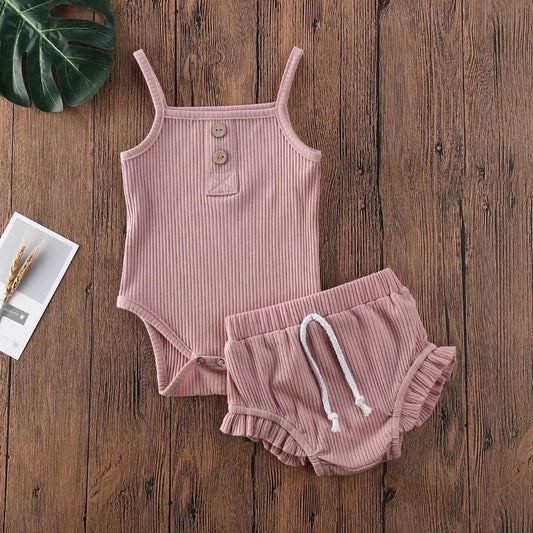 Pink Tank Bummie Set