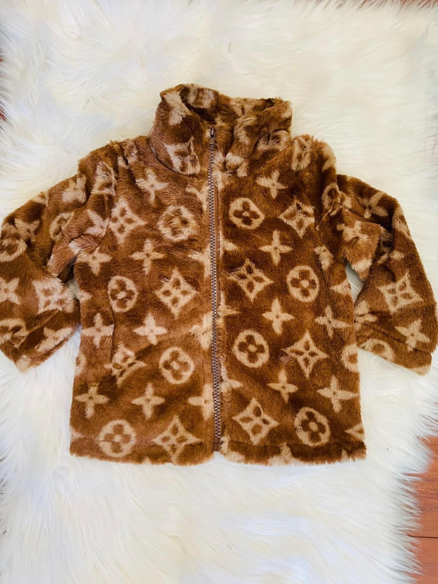 Designer Boujee Sherpa Jacket