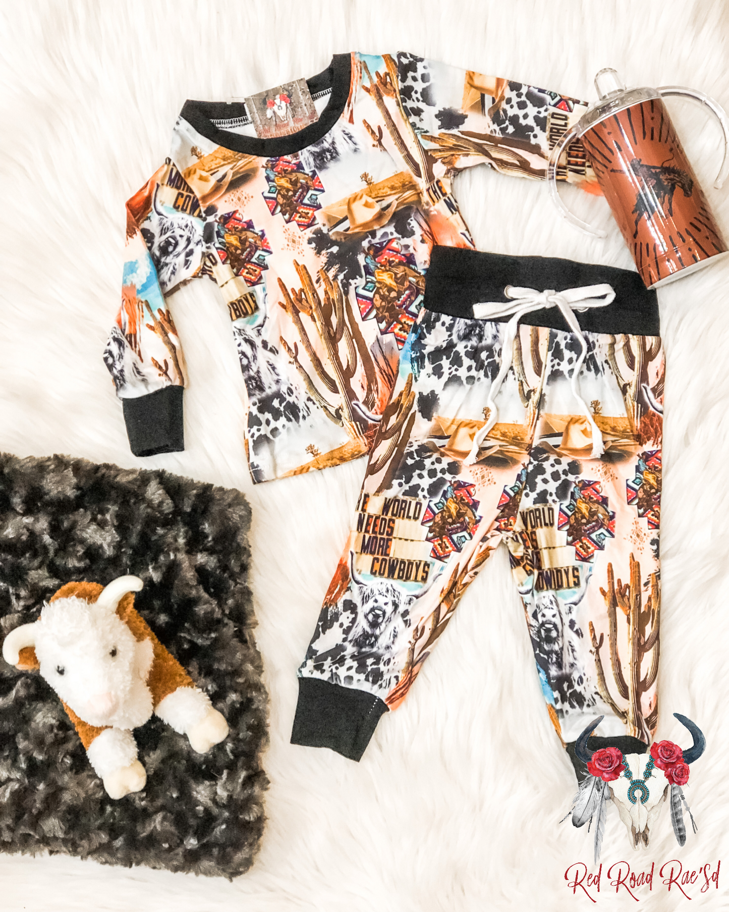 Cowboy Collage PJs