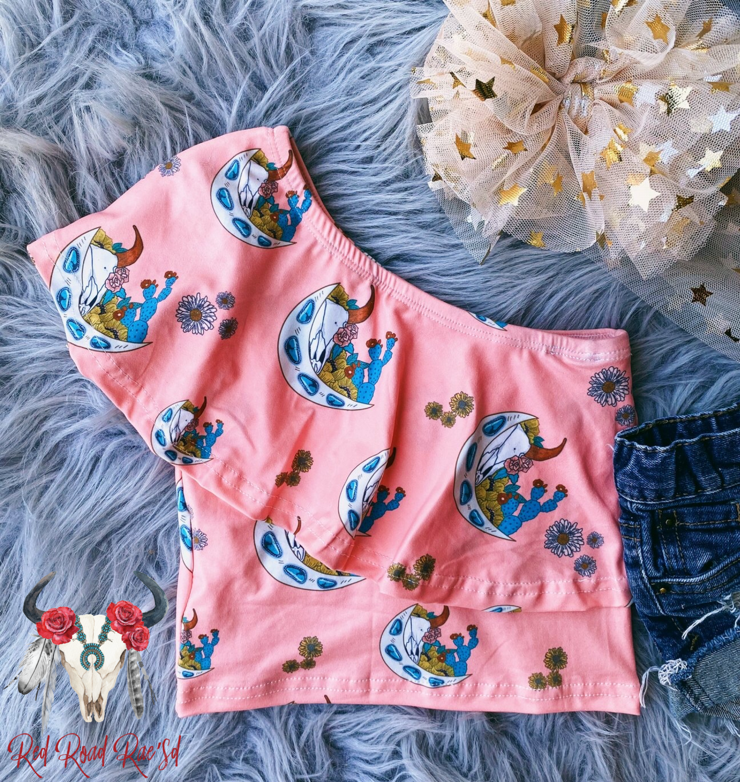 Moon Cactus Swing Top and Bells Set