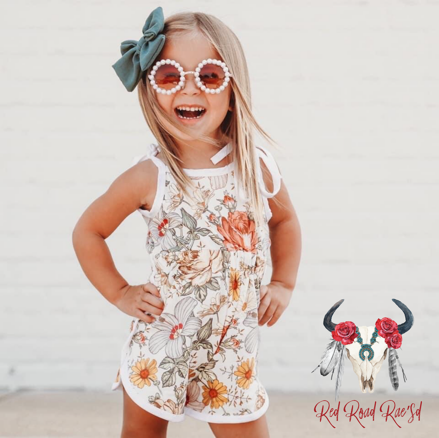 Fall Vintage Floral Romper