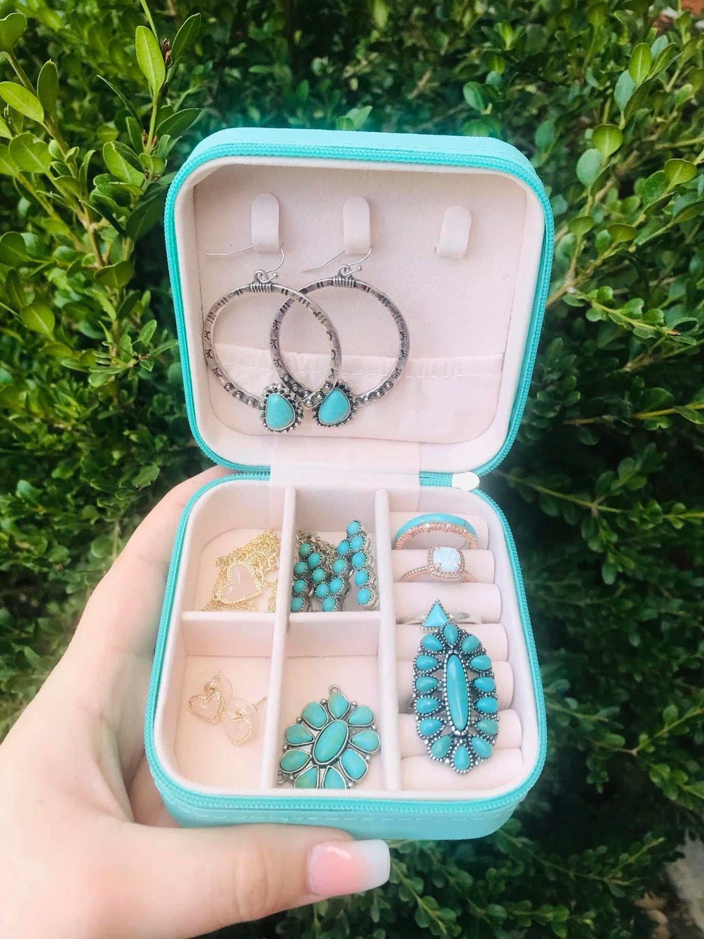 Small Travel Jewelry Case