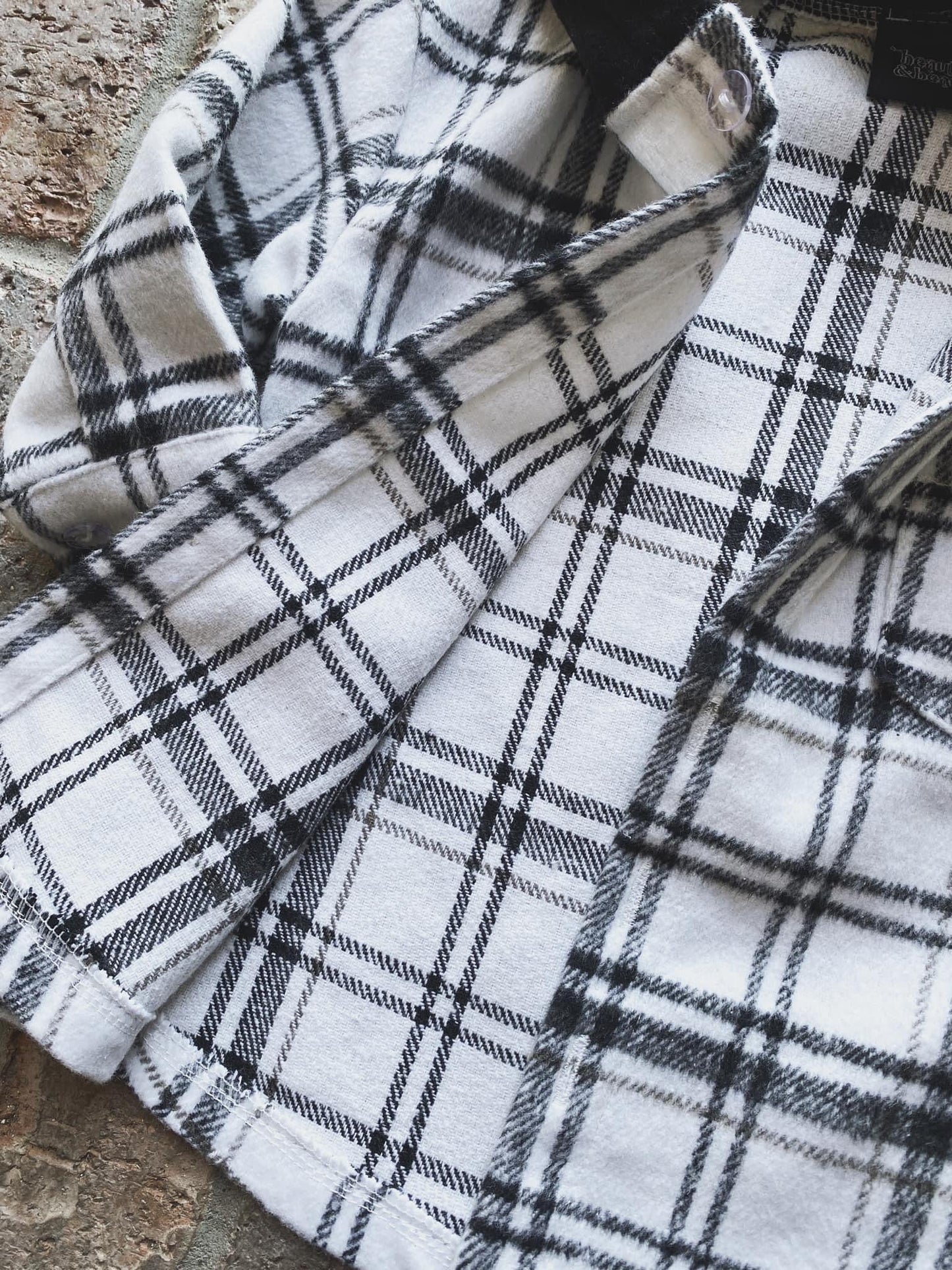 Mini-Plaid Hoodie