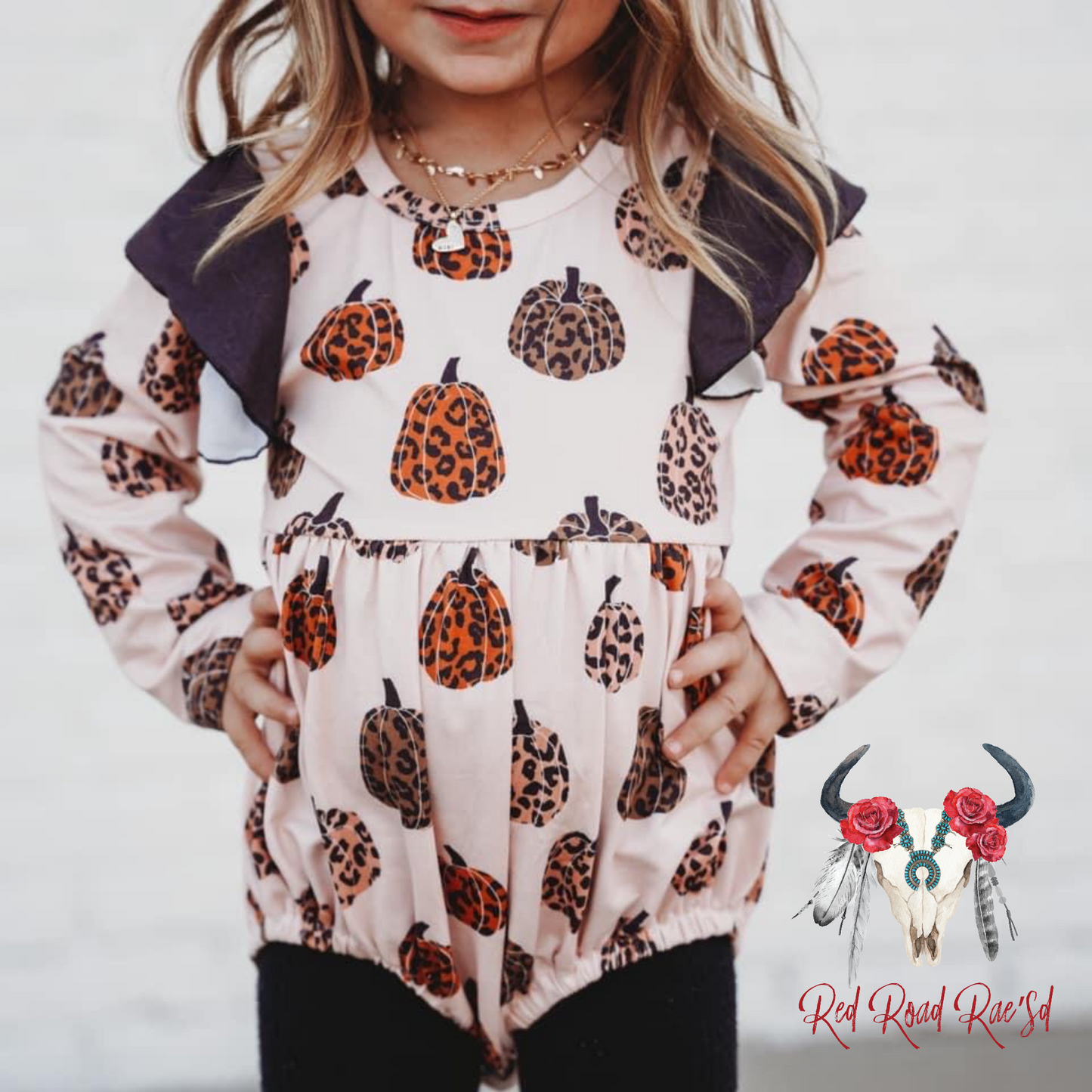 Leo Pumpkin Bubble Romper or Tee