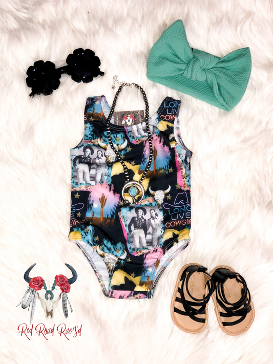 Cowgirl Collage Swimsuit