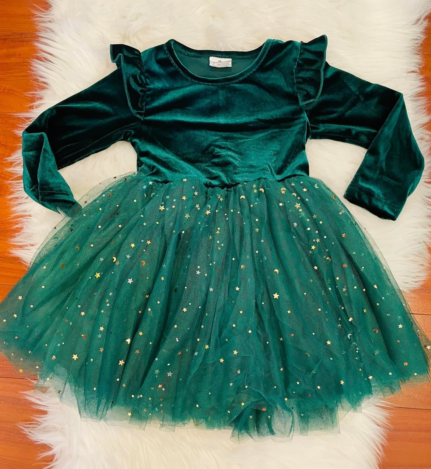 Christmas Green Stars Dress