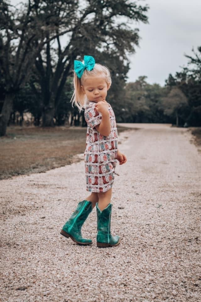 Cowgirl Boots Tshirt Dress