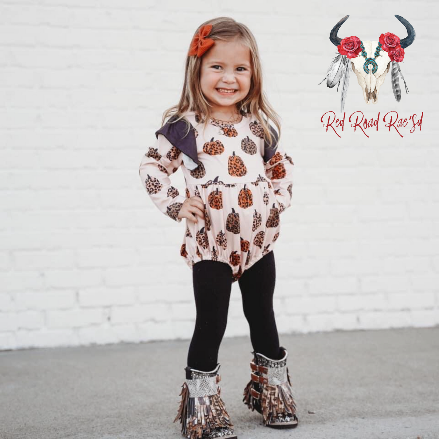 Leo Pumpkin Bubble Romper or Tee