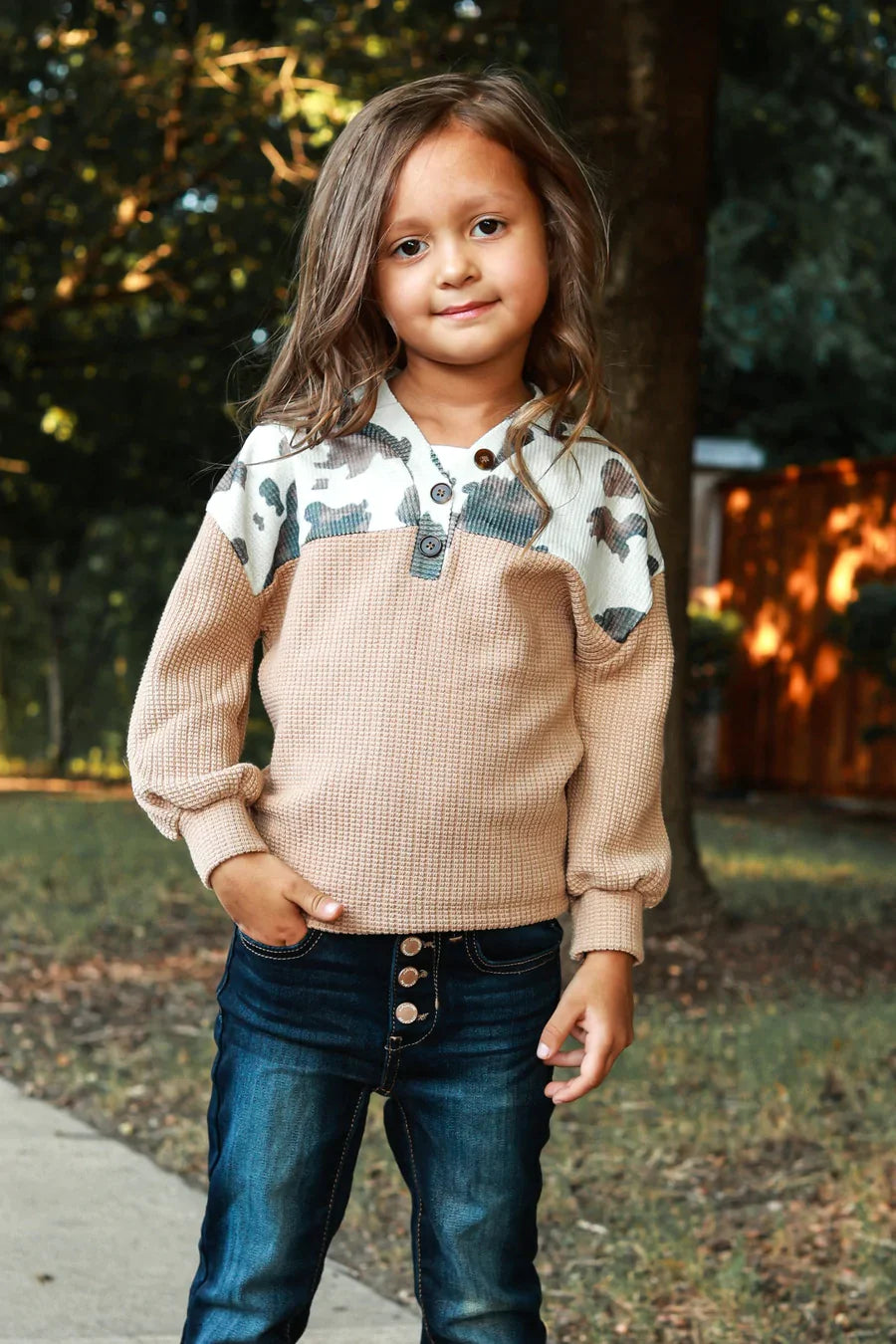 Mini- GIRLS TAKING STOCK COLORBLOCK TOP