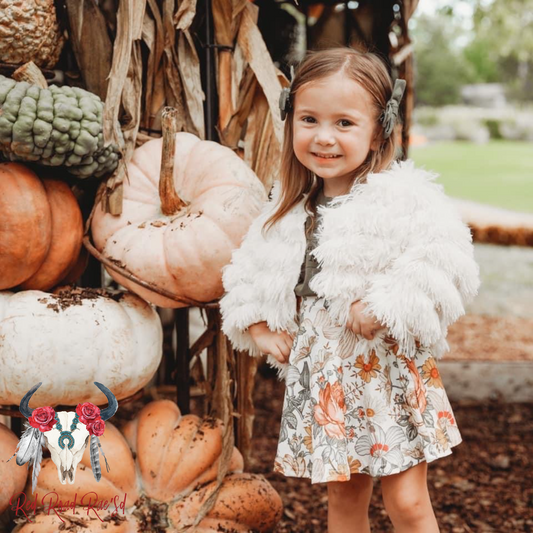 Vintage Fall Floral Skirt