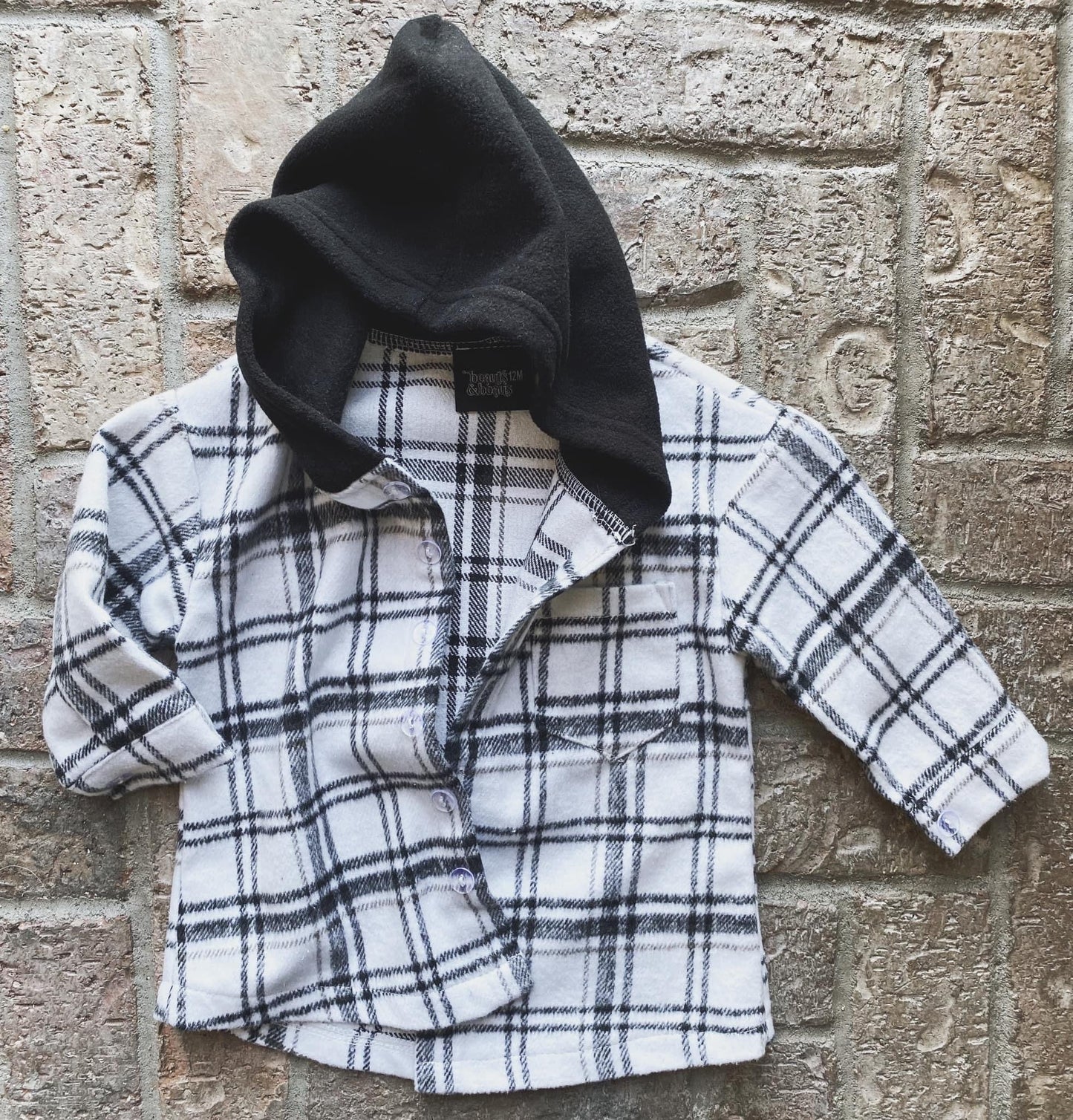 Mini-Plaid Hoodie