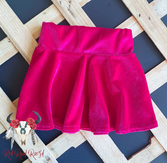 Pink Velvet Skirt